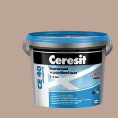 Ceresit CE 40 Aquastatic (5кг) Эластичный водостойкий цветной шов до 6мм багама 43