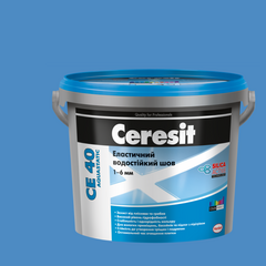 Ceresit CE 40 Aquastatic (2кг) Эластичный водостойкий цветной шов до 6мм синий 83
