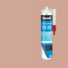 Ceresit CS25 MicroProtect карамель (280 мл) силиконовый шов для стыков и примыканий (12шт/ящ.)