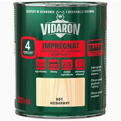 ІМПРЕГНАТ-ГРУНТ VIDARON IMPREGNAT для дерева бесцветный V01 700мл