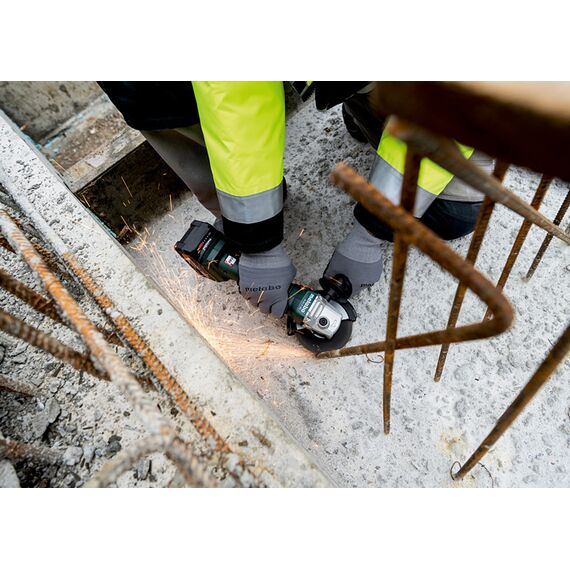 Акумуляторна кутова шліфувальна машина W 18 L 9-125 18V 2x4Ah LiPOWER; Зарядний пристрій ASC 55; met, зображення 5