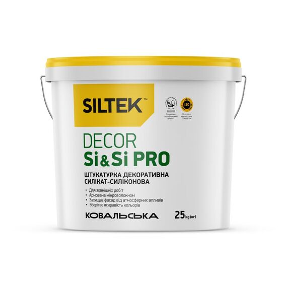 Siltek Decor Si & Si Pro Штукатурка декор. силікат-силіконова, камінцева 1,5 мм, база DА (25 кг)