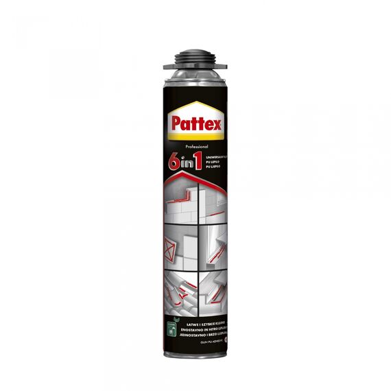 Pattex 6 в 1 піна-клей 750 мл (pro) (16 шт/ящ.)