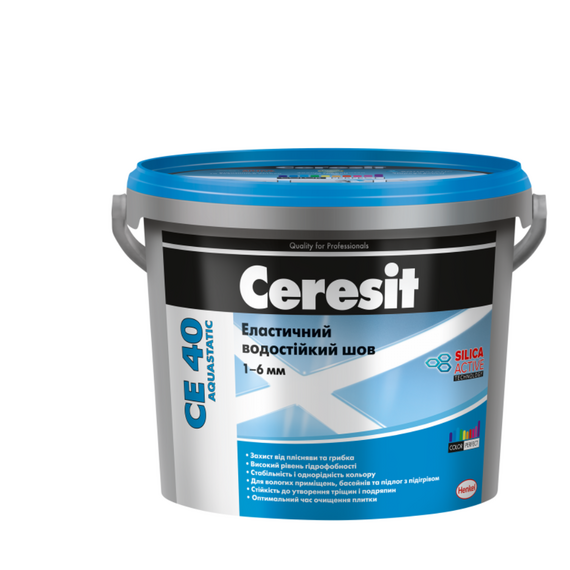 Ceresit CE 40 Trend Collection (2кг) Еластичний водостійкий кольоровий шов до 6мм білий мармур 102