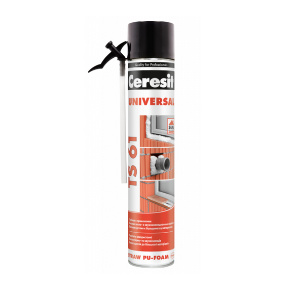 Ceresit TS 61 Стандарт (750 мл) пена монтажная (12шт/ящ.)