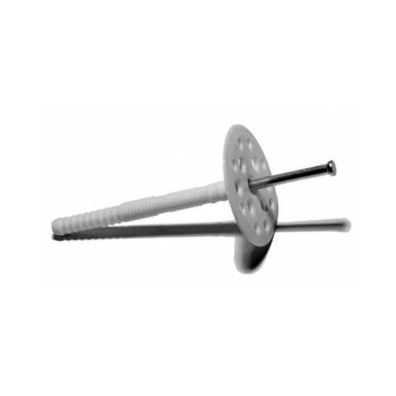 10*220 Дюбель з металевим стержнем та термоголовою з довгою базою Техно (250шт/уп)