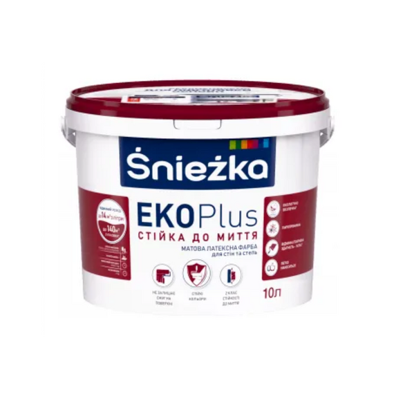 Интерьерная Краска Sniezka Eko Plus 10л/13,7кг/Borneo 1/BR1