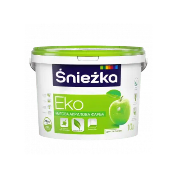 Интерьерная Краска Sniezka Эко снежно-белый 1,4 кг