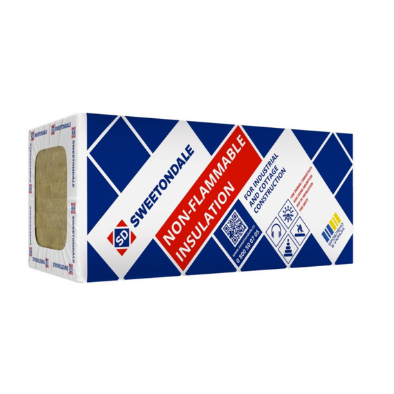 Плиты минераловатные Thermowool Vent Extra 75кг/м3, 1200x600x100 (2,16м2/0,216м3/6шт/уп.)69.12м2/под