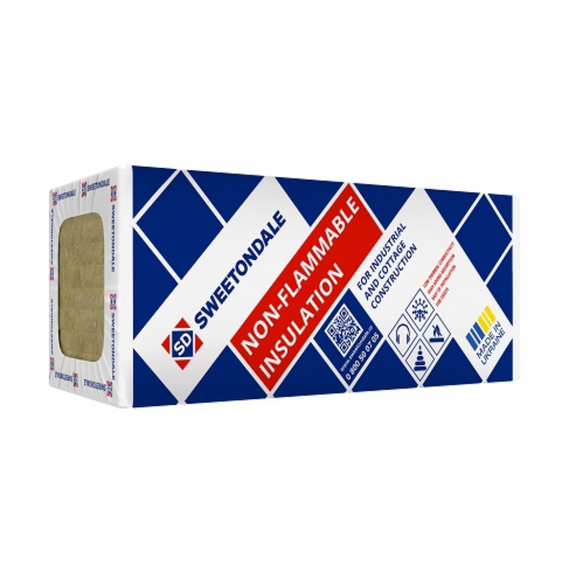 Плиты минераловатные Thermowool Vent Extra FG 75кг/м3, 1200x600x100 (2,16м2/0,216м3/пак)69.12м2/под