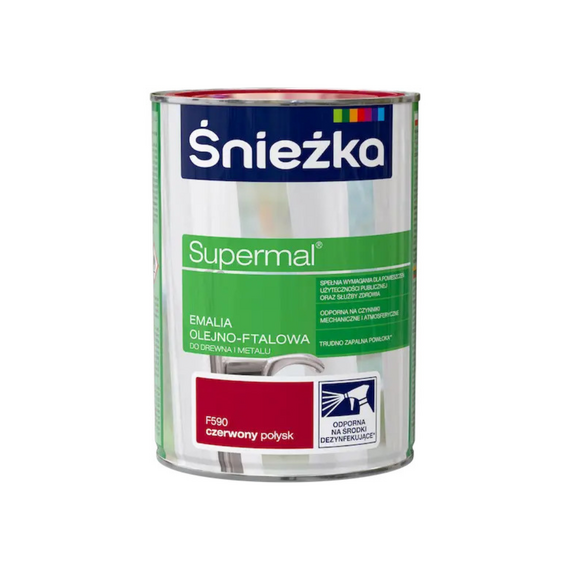 Sniezka Supermal Ol-Ftal.F590 червоний гл. 800мл
