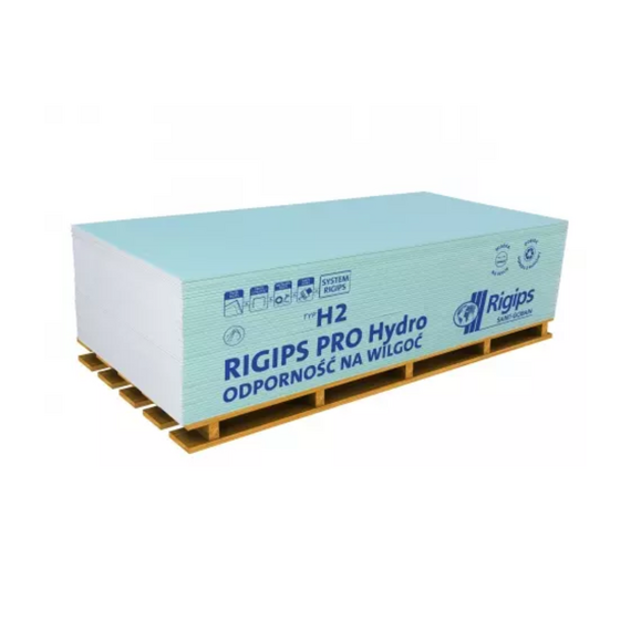 Плита гіпсокартонна вологостійка VistaGips typH2 GKBI 12,5x1200x2000 (68 шт/пал)