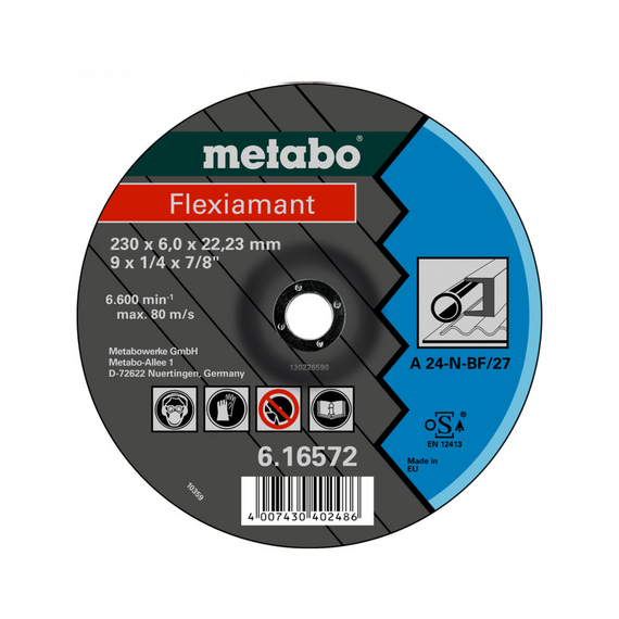 Flexiamant 125x6,0x22,23 сталь, SF 27 (616730000) Metabo