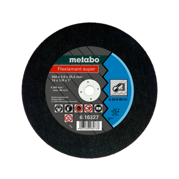 Flexiamant super 350x3,0x25,4 сталь, TF 41 (616327000) Metabo