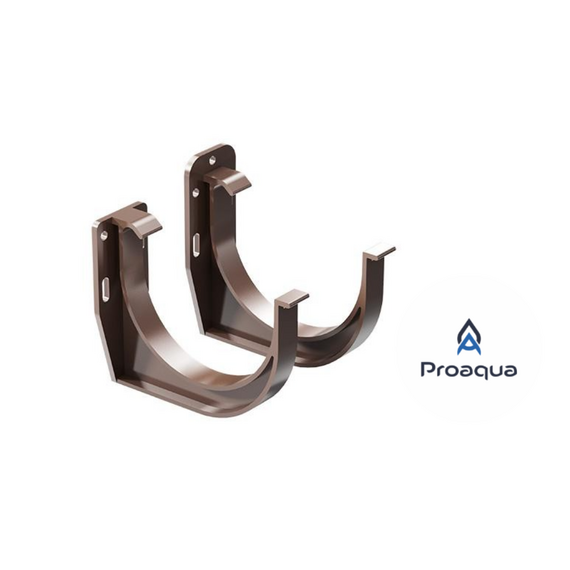 Кронштейн ринви ПВХ, темно-коричневий, д.125 ProAqua