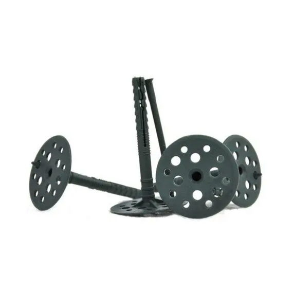 10*110 Дюбель фасадний Вік Буд для кріплення ізоляції з металевим стержнем (2 гат.) (50шт/уп.)