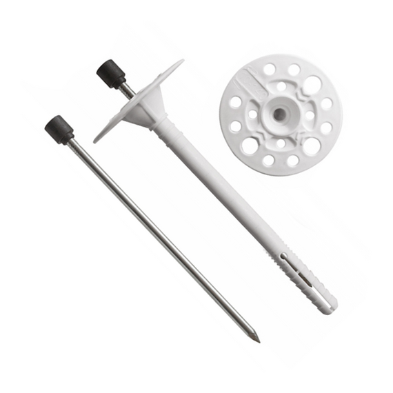 10*160 Дюбель фасадный для крепления изоляции с металлическим стержнем и термоголовой PREMIUM