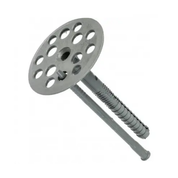 10*160 Дюбель для крепления изоляции с металлическим стержнем и термоголовой (2 гат) (250шт/уп)