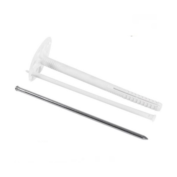 10*160 Дюбель для крепления изоляции с металлическим стержнем с термоголовкой, длинная база, (1 гат.)