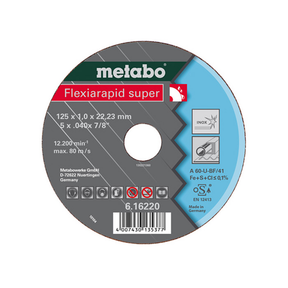5 Flexiarapid Super 76x1,0x10,0 мм Inox, TF 41 (626870000) Metabo