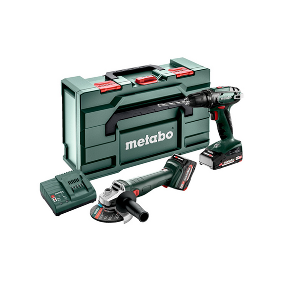 Акумуляторний інструмент в комплекті Combo Set 2.6.6 18 V 18V; metaBOX 165 L; BS 18 + W 18 7-125