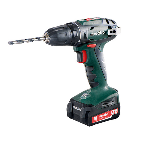 Акумуляторний дриль-шуруповерт BS 14.4 14.4V 2x1.5Ah LiPOWER; Зарядний пристрій SC 60 Plus; Пластико