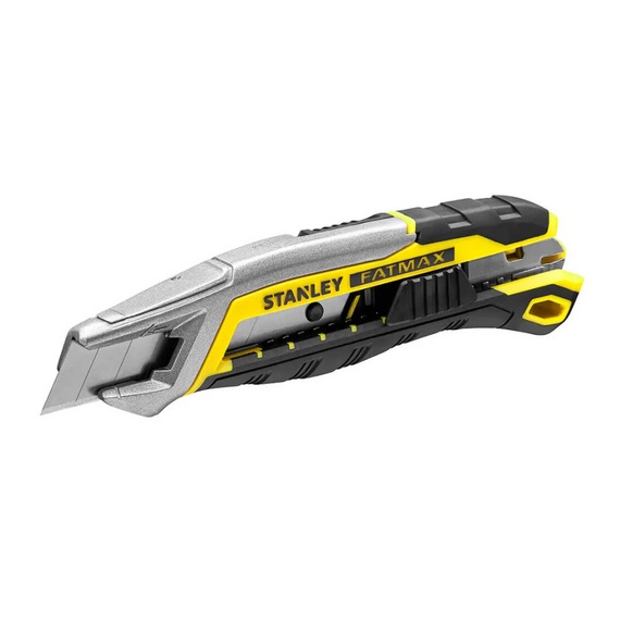 Ніж STANLEY "Fatmax Integrated Snap Knife", висувне лезо шириною 18 мм, довжина ножа 165 мм.