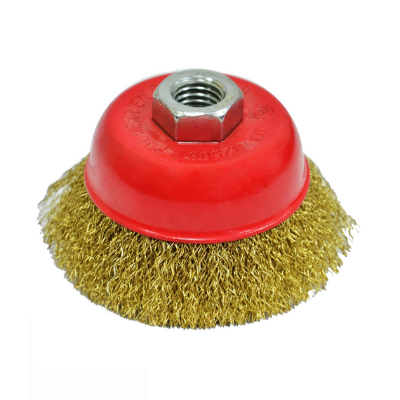 Щітка-крацовка "Чашка", латунна 65 мм