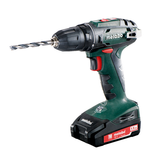 Дрель-шуруповерт аккум. METABO BS 18, 18v, 2шт*1,5Ам/час, кофр, зарядное устройство SC30