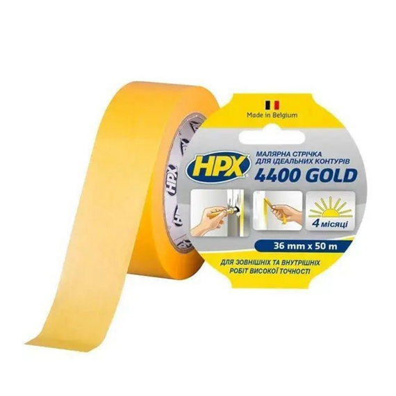 Малярная лента HPX4400 100С 36мм х 50м оранжевая (24шт/пак.)