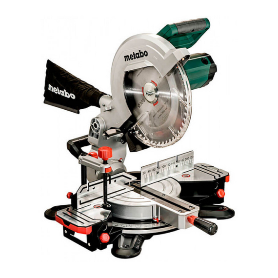 Пила торцювальна METABO KGS 305 M, картон, протягання