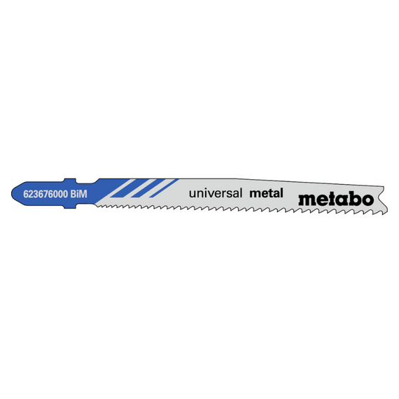5 пилочных полотен для лобзиков «universal metal», 74 мм/progr. (623676000) Metabo