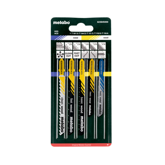 Набір полотен для лобзика METABO, 3шт. (метал, дерево)