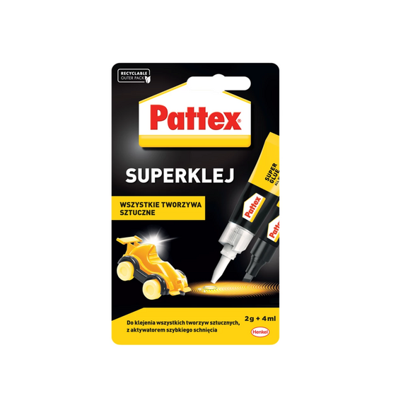Pattex Супер клей для пластику (бл) 2г