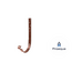 Кронштейн ринви крокв'яний металевий темно-коричневий, L 210мм., д. 125 ProAqua